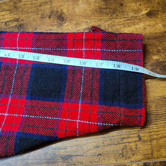 Vtg Marsh Landing Wool Blend Buffalo Check Plaid Flannel Shacket Medium Corduroy - Picture 10 of 10